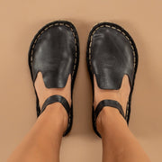 Black Closed Toe Barefoot Sandals