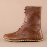 Braune Barefoot-Stiefeletten für Damen