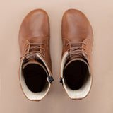 Braune Barefoot-Stiefeletten für Damen