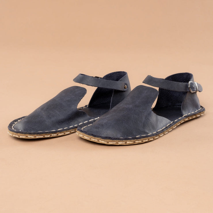 Blue Closed Toe Barefoot Sandals
