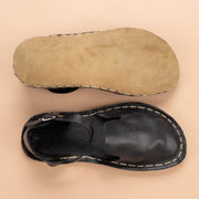 Black Closed Toe Barefoot Sandals