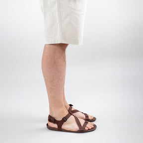 Men's Brown Terra Barefoot Sandals - Atlantis Handmade Shoes -