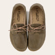 Women's Green Dock Shoes - Atlantis Handmade Shoes - 