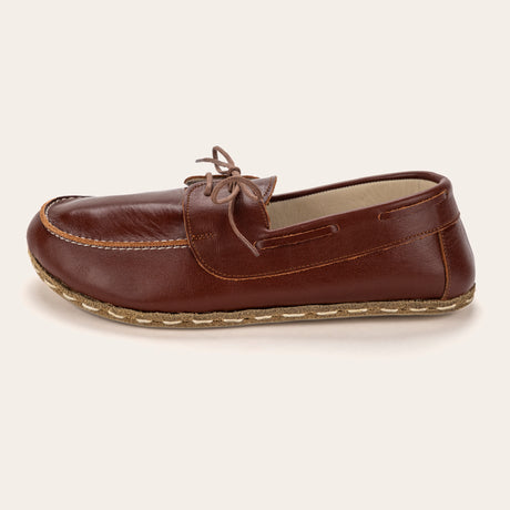 Women's Peru Brown Dock Shoes - Atlantis Handmade Shoes - 