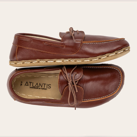 Women's Peru Brown Dock Shoes - Atlantis Handmade Shoes - 