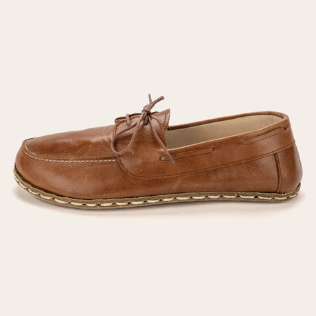Women's Antique Brown Dock Shoes - Atlantis Handmade Shoes - 