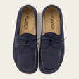 Women's Navy Nubuck Dock Shoes - Atlantis Handmade Shoes - 
