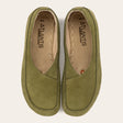 Olive Green Barefoot Cross Ballet Flats - Atlantis Handmade Shoes - 