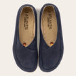 Navy Nubuck Barefoot Cross Ballet Flats - Atlantis Handmade Shoes - 