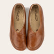 Antique Brown Barefoot Cross Ballet Flats - Atlantis Handmade Shoes - 