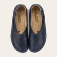 Blue Barefoot Cross Ballet Flats - Atlantis Handmade Shoes - 