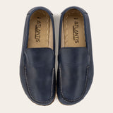 Women's Blue Moccasins - Atlantis Handmade Shoes -