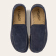 Women's Navy Nubuck Moccasins - Atlantis Handmade Shoes - 