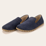 Women's Navy Nubuck Minimalists - Atlantis Handmade Shoes -