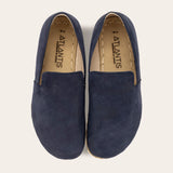 Women's Navy Nubuck Minimalists - Atlantis Handmade Shoes -