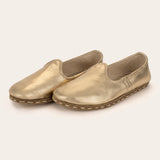 Women's Gold Barefoots - Atlantis Handmade Shoes -