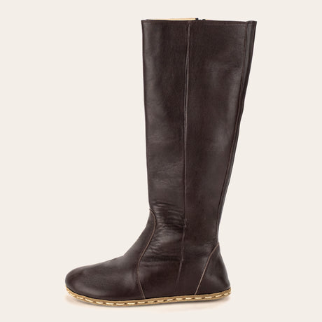Women's Cafe Noir Barefoot Knee High Boots - Atlantis Handmade Shoes - 