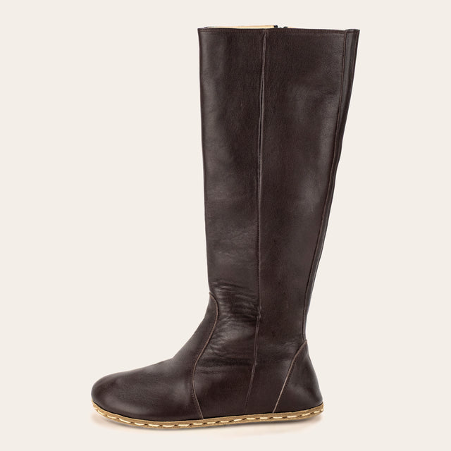 Women's Cafe Noir Barefoot Knee High Boots - Atlantis Handmade Shoes -