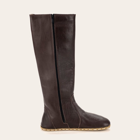 Women's Cafe Noir Barefoot Knee High Boots - Atlantis Handmade Shoes - 