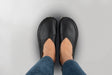 Black Barefoot Cross Ballet Flats - Atlantis Handmade Shoes - 