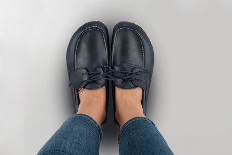 Men's Blue Dock Shoes - Atlantis Handmade Shoes - 