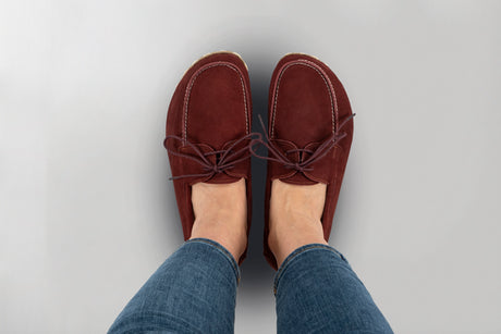 Men's Burgundy Dock Shoes - Atlantis Handmade Shoes - 
