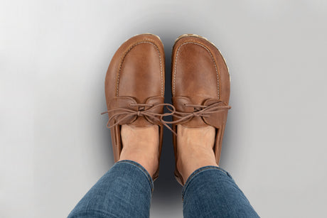 Men's Lion Brown Dock Shoes - Atlantis Handmade Shoes - 