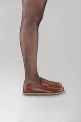 Men's Peru Brown Moccasins - Atlantis Handmade Shoes -