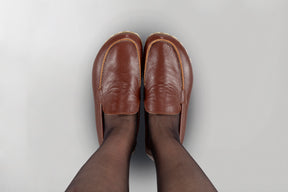 Men's Peru Brown Moccasins - Atlantis Handmade Shoes -