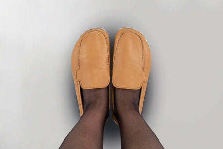 Men's Coconut Brown Moccasins - Atlantis Handmade Shoes - 