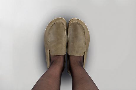 Men's Green Moccasins - Atlantis Handmade Shoes - 
