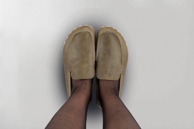 Men's Green Moccasins - Atlantis Handmade Shoes - 