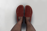 Men's Burgundy Moccasins - Atlantis Handmade Shoes -
