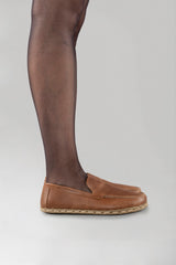 Men's Lion Brown Moccasins - Atlantis Handmade Shoes -