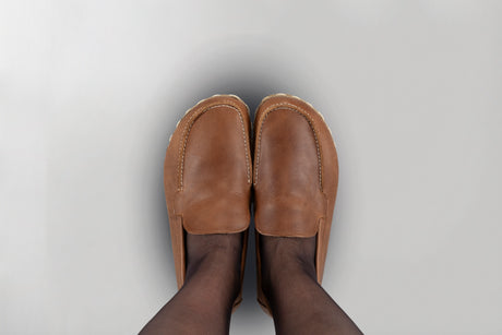 Men's Lion Brown Moccasins - Atlantis Handmade Shoes - 