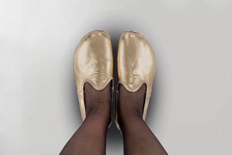 Men's Gold Barefoots - Atlantis Handmade Shoes - 