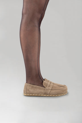 Men's Sand Penny Loafers - Atlantis Handmade Shoes -