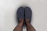 Men's Navy Nubuck Minimalists - Atlantis Handmade Shoes -