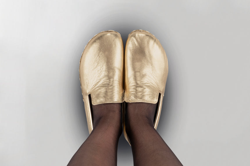 Men's Gold Minimalists - Atlantis Handmade Shoes - 
