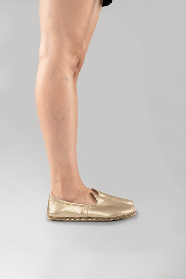 Men's Gold Barefoots - Atlantis Handmade Shoes -