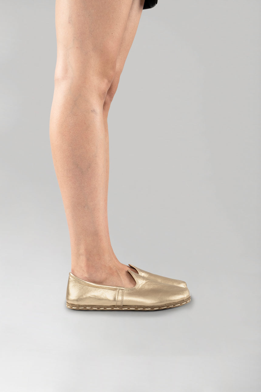 Men's Gold Barefoots - Atlantis Handmade Shoes - 