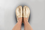 Men's Gold Penny Loafers - Atlantis Handmade Shoes -