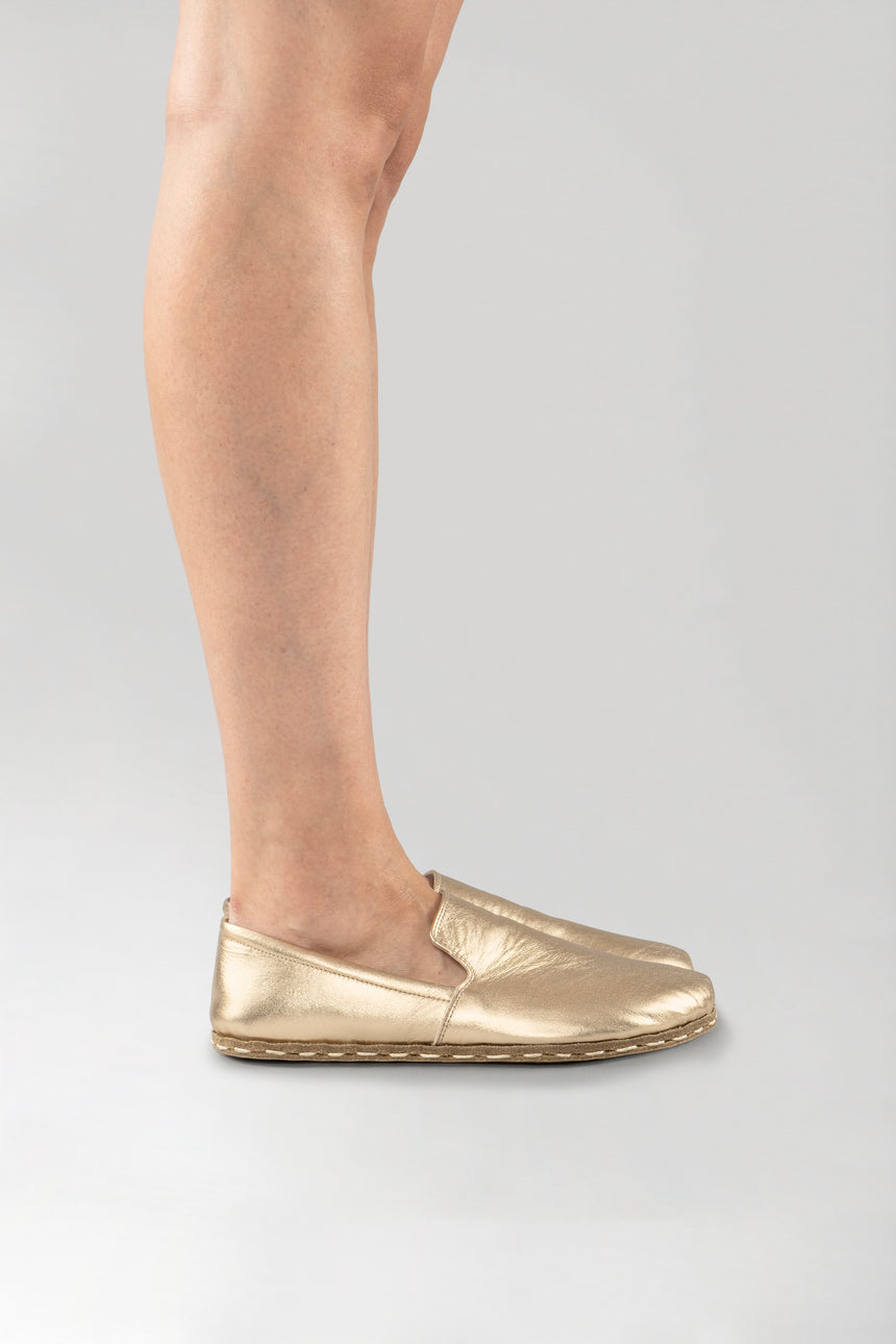 Men's Gold Minimalists - Atlantis Handmade Shoes - 