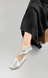 Men's Silver Barefoots - Atlantis Handmade Shoes -
