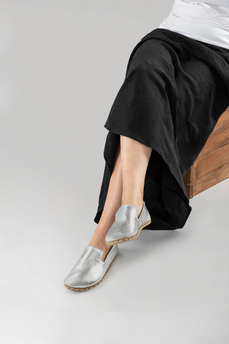 Men's Silver Minimalists - Atlantis Handmade Shoes - 