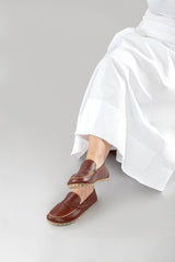 Men's Peru Brown Moccasins - Atlantis Handmade Shoes -