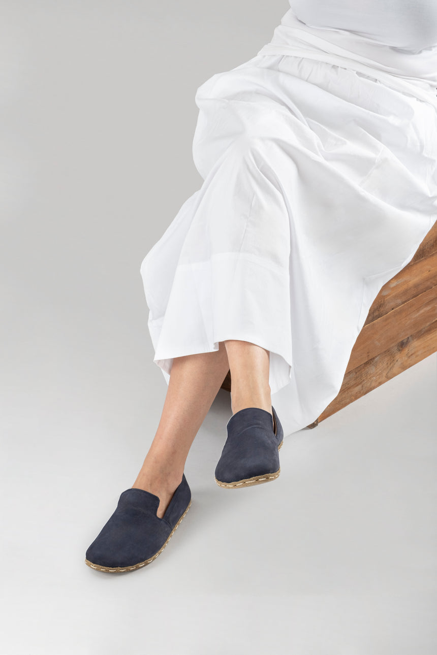 Women's Navy Nubuck Minimalists