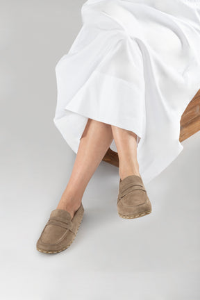 Men's Sand Penny Loafers - Atlantis Handmade Shoes -