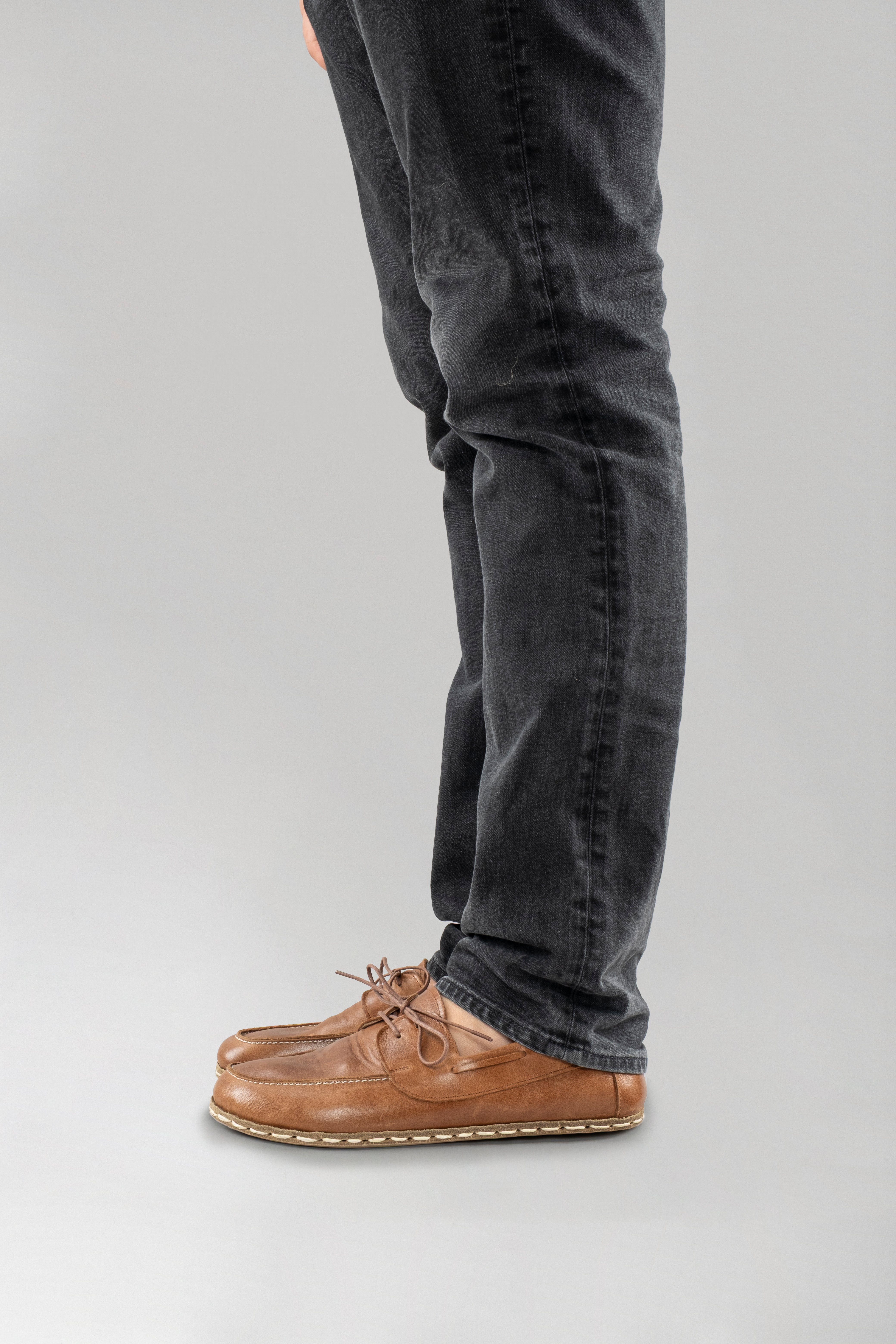 Men's Antique Brown Dock Shoes - Atlantis Handmade Shoes