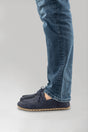 Men's Navy Nubuck Dock Shoes - Atlantis Handmade Shoes - 